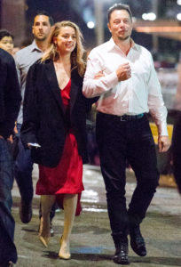 Amber Heard and her ex boyfriend Elon Musk