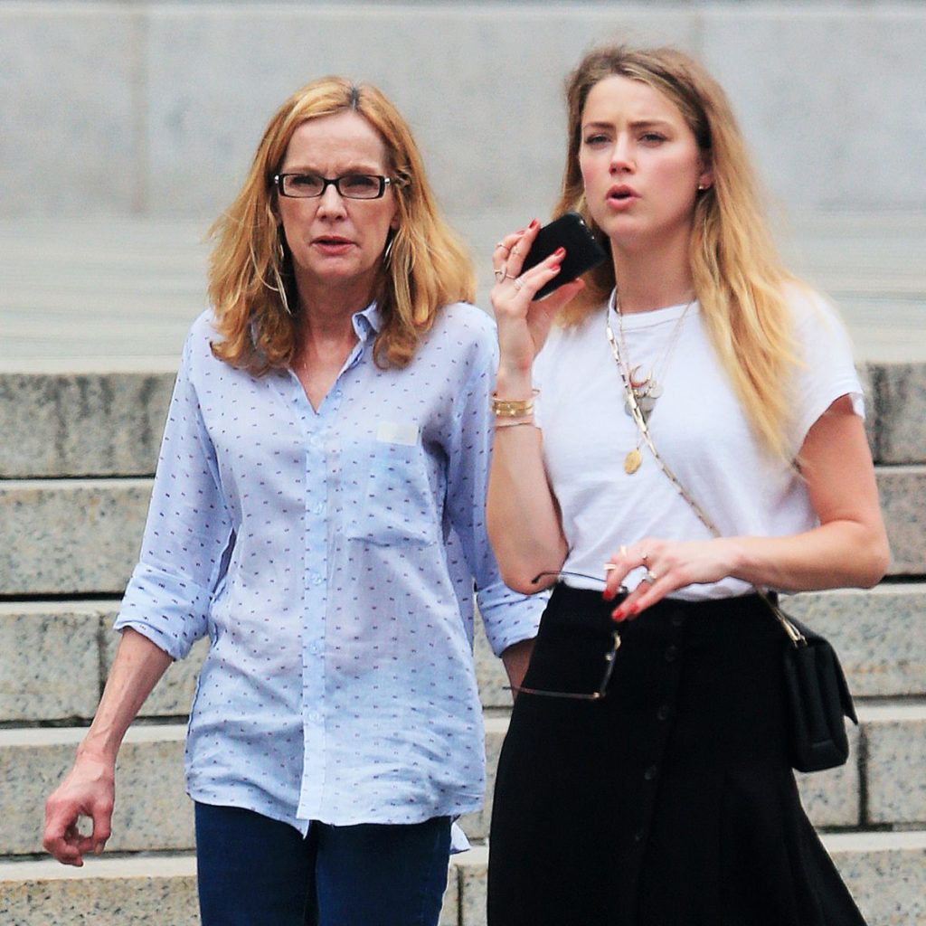 Amber Heard and her mother Paige Heard