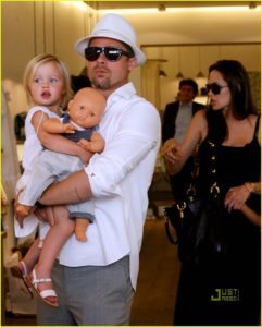 Brad Pitt and Angelina Jolie baby clothes shopping in Cannes