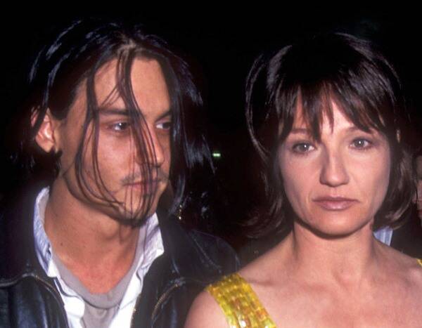 Ellem Barkin and Johnny Depp