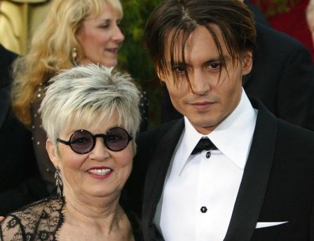 Johnny Depp and his mother
