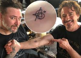 Robert Downey Jr. tattoo image.