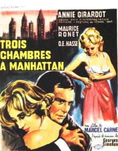 Three rooms in Manhattan (1965) movie poster image.