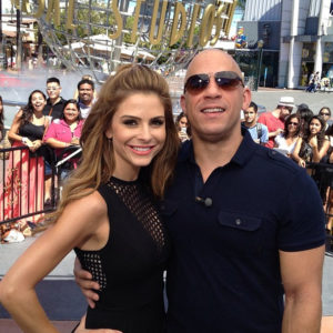 Vin Diesel and Maria Menounos image.