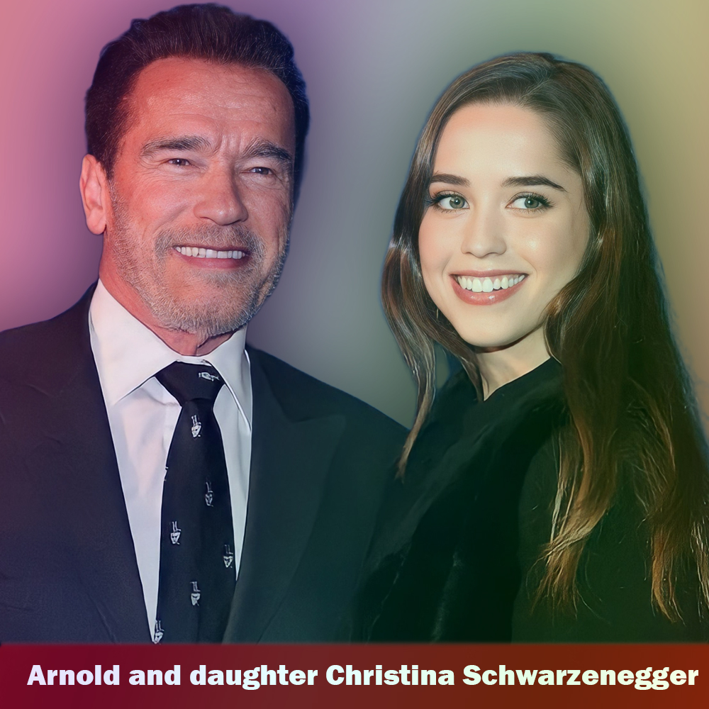 Arnold Schwarzenegger with daughter Christina Schwarzenegger