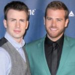 Chris Evans with his brother Scott Evans