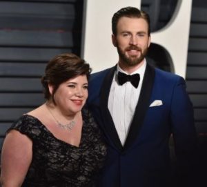 Chris Evans with his sister Shanna Evans
