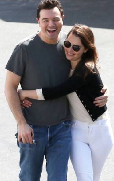 Emilia Clarke with her Ex boyfriend Seth MacFarlane