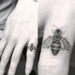 Emilia Clarke's Bee tattoo
