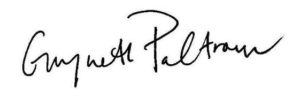 Gwyneth Paltrow signature