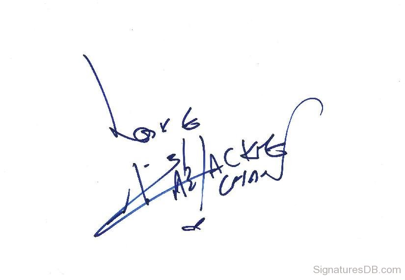 Jackie Chan Signature Image.