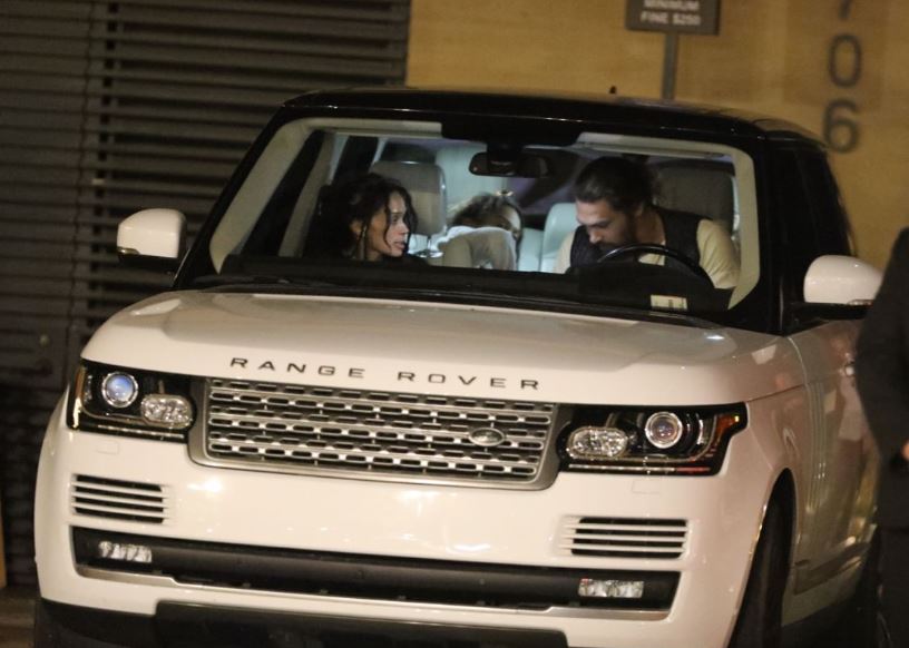 Jason Momoa's white Range Rover
