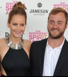 Jennifer Lawrence with her brother Blaine