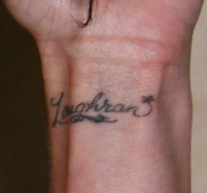 Lena Headey did her husbands name tattoo on her wrist