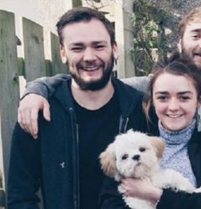 Maisie Williams with her brother James