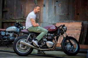 Ryan Reynolds bike Triumph