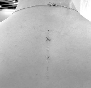 Sophie Turner back tattoo