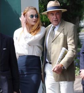Sophie Turner with her father Andrew Turner