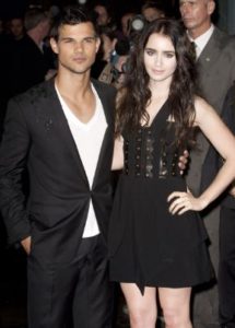 Taylor Lautner dated Lily Collins