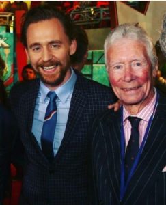 Tom hiddleston with his father James Norman Hiddleston