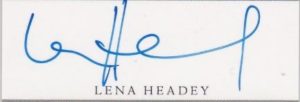 lena headey signature
