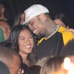 Chris brown and Ammika Harris dated