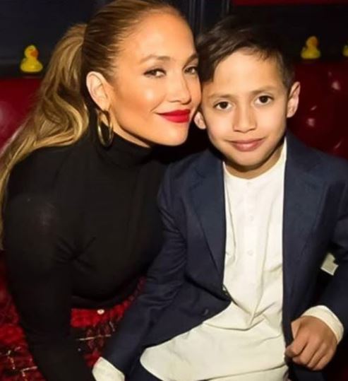 Jennifer Lopez with her son Maximilian