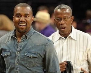 Kanye West with his father