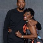 Kevin Durant with his mother Wanda Durant