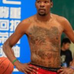 Kevin Durant's front side tattoos