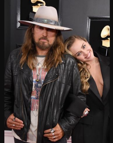 Miley Cyrus with her father Billy Ray Cyrus