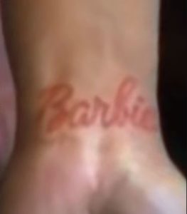 Nicki Minaj tattooed word Barbie on her right wrist - Celebrities InfoSeeMedia