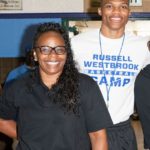 Russell Westbrook with his mother Shannon Horton