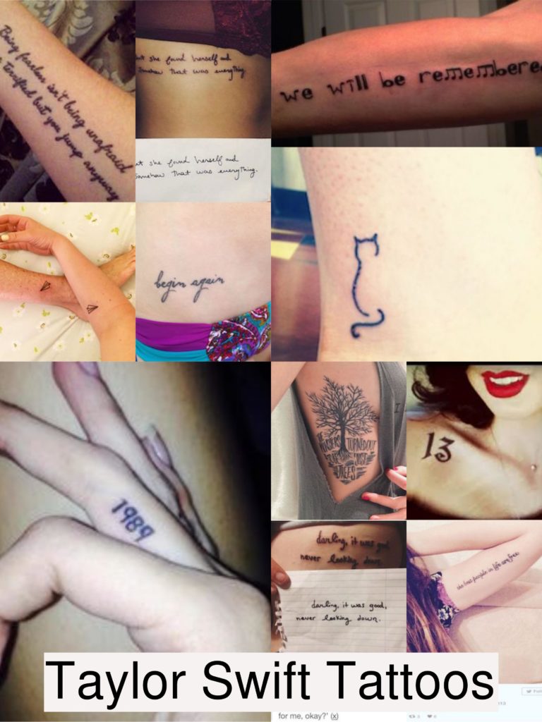 View all tattoos of Taylor Swift
