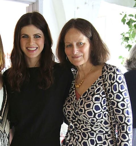 Alexandra Daddario with her mother Christina Daddario