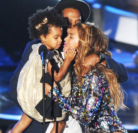 Beyonce and Jay-Z with daughter Blue Ivy Carter