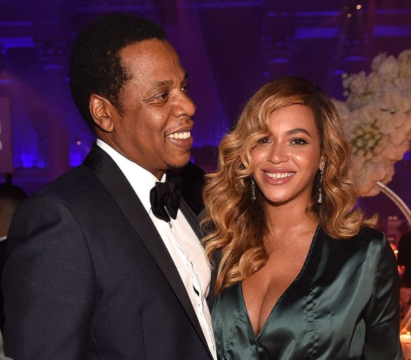 Beyonce with her husband Jay-Z