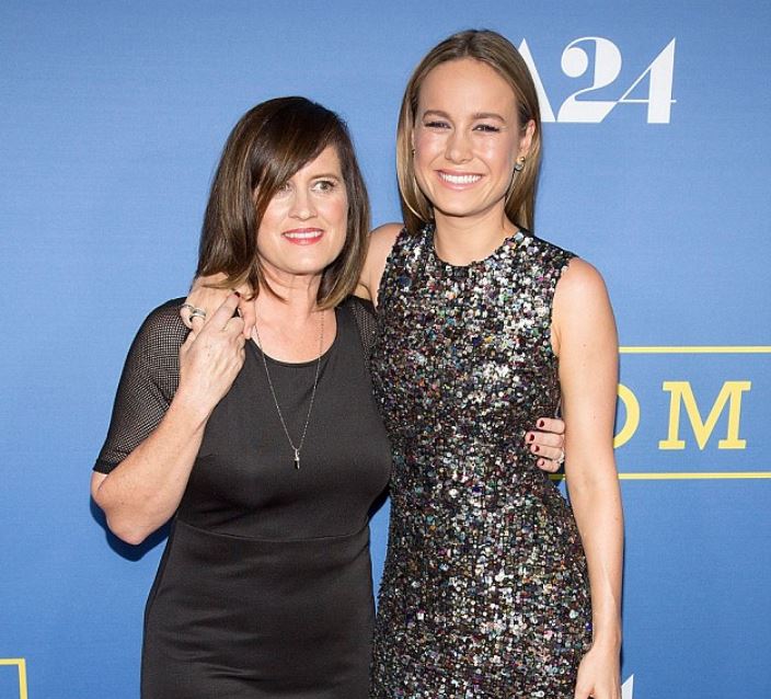 Brie Larson with her mother Heather Desaulniers