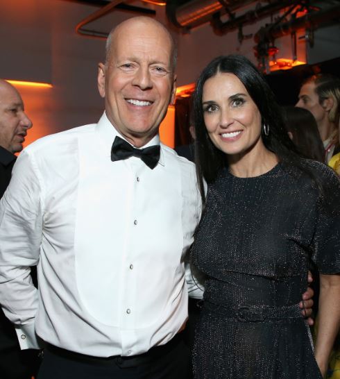 Bruce Willis with former wife Demi Moore
