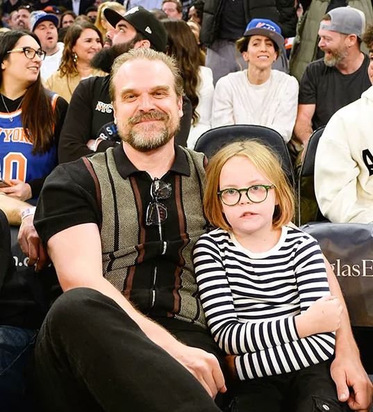 David Harbour with her step daughter Marnie Cooper
