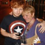 Ed Sheeran with his mother Imogen Lock