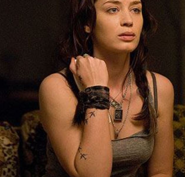 Emily Blunt tattoos in movies 1
