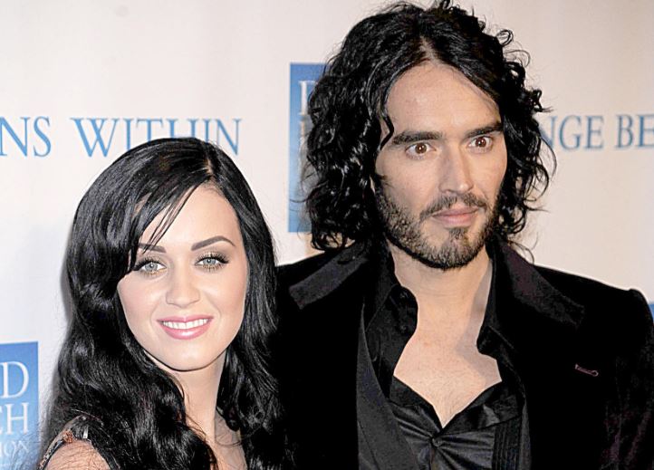 Katy Perry with her ex husband Russell Brand