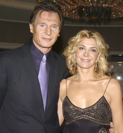 Liam Neeson with his wife Natasha Richardson
