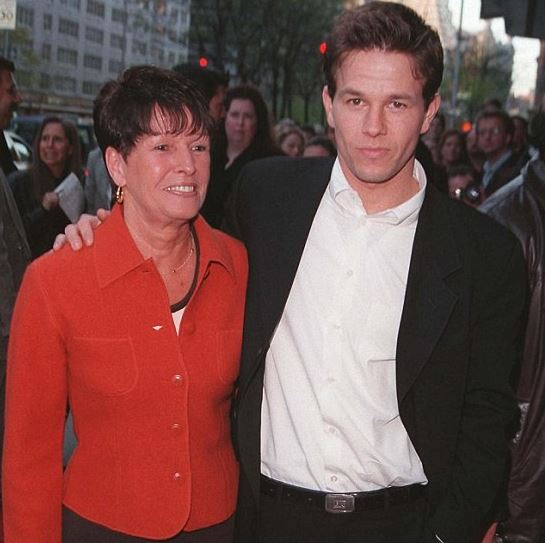Mark Wahlberg with his mother Alma