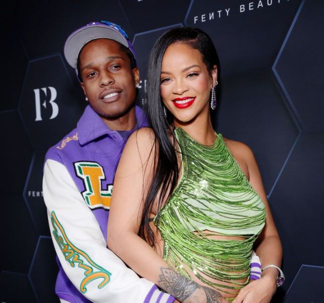 Rihanna with her boyfriend A$AP Rocky 