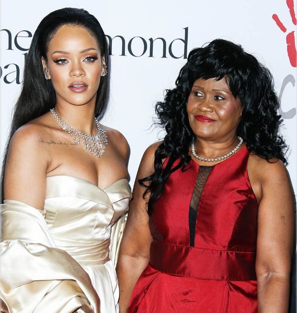 Rihanna with her mother Monica Braithwaite