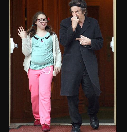 Al Pacino with his daughter Olivia Pacino
