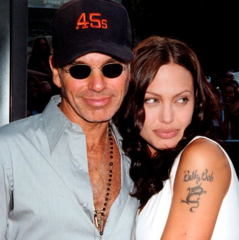 Angelina Jolie with ex husband Billy Bob Thornton