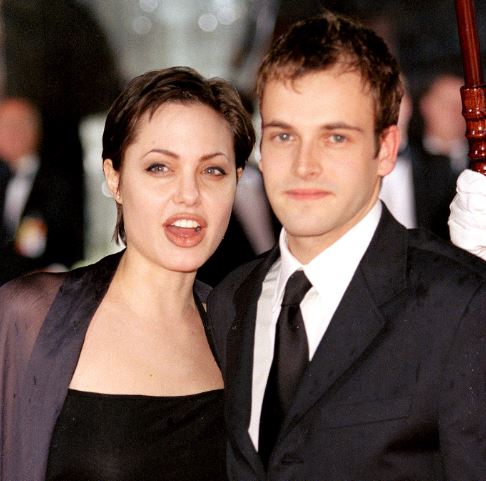 Angelina Jolie with ex-husband Jonny Lee Miller